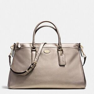 COACH MORGAN SATCHEL IN PEBBLE LEATHER (